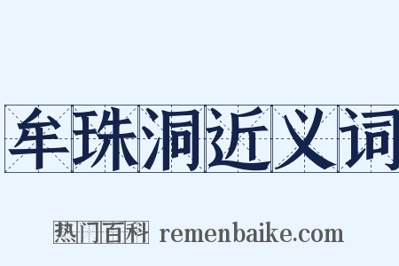 牟珠洞近义词是什么意思的图片